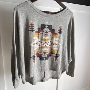 Slouchy tribal print Sweater